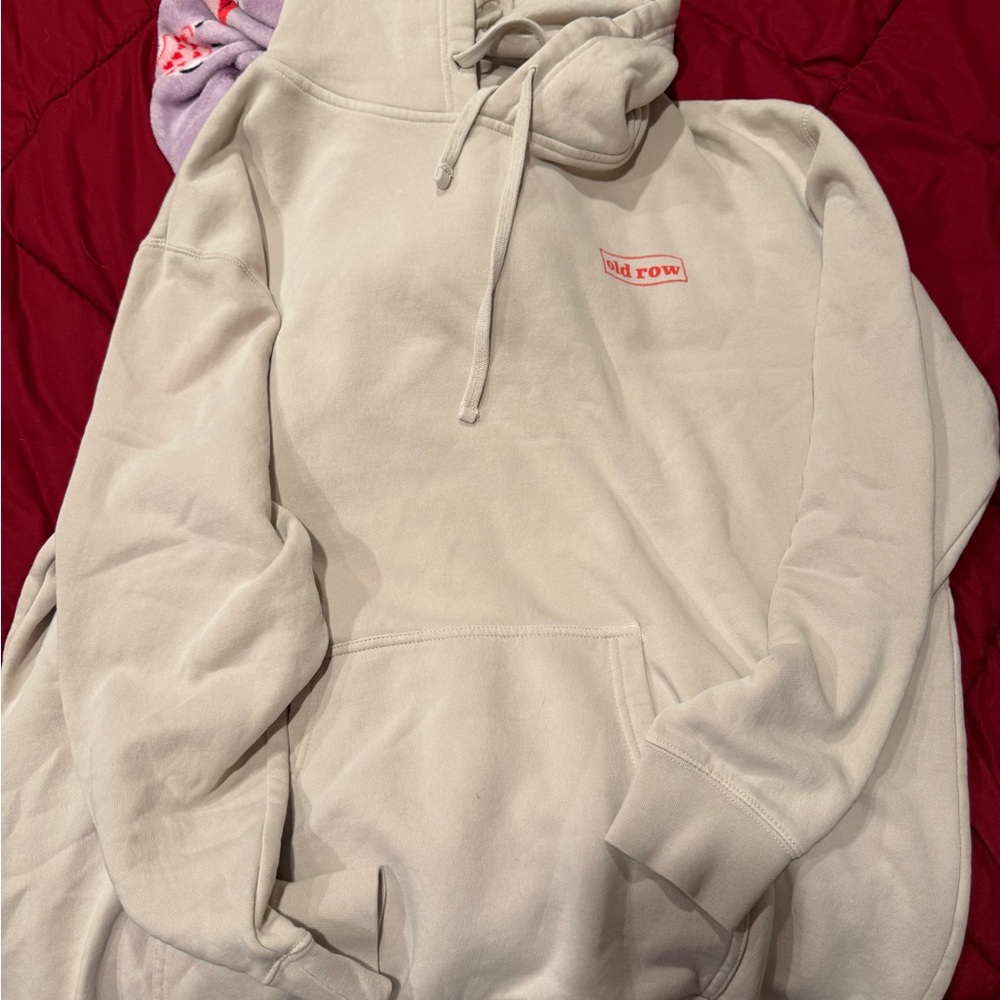 Cream Hoodie old row